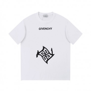 지방시 남성 크루넥 화이트 반팔티 - Givenchy Mens White Short Sleeved Tshirts 