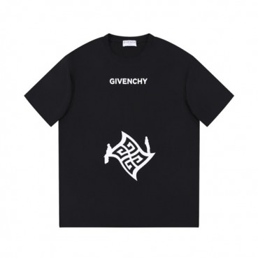 지방시 남성 크루넥 블랙 반팔티 - Givenchy Mens Black Short Sleeved Tshirts 