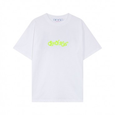오프화이트 남성 모던 화이트 반팔티 - Off white Mens White Short sleeved Tshirts 