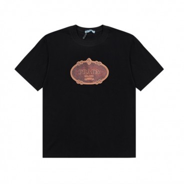 프라다 남성 크루넥 블랙 반팔티 - Prada Mens Black Short sleeved T