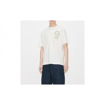 겐조 남/녀 화이트 크루넥 반팔티 - Kenzo Unisex White Tshirts 