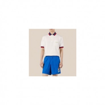구찌 남성 화이트 폴로 반팔티 - Gucci Mens White Short sleeved T
