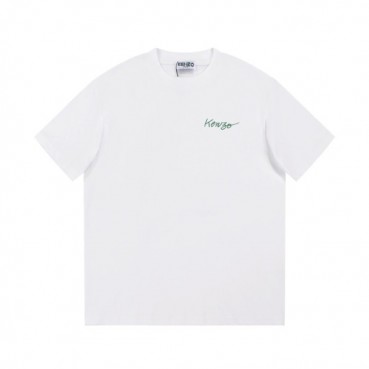 겐조 남/녀 화이트 크루넥 반팔티 - Kenzo Unisex White Tshirts 