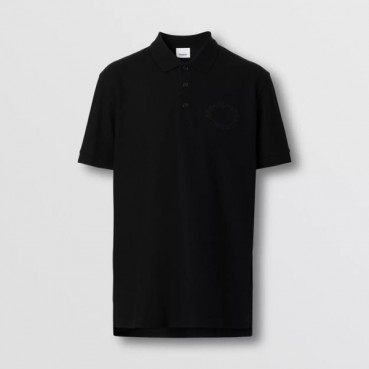 버버리 남성 블랙 폴로 반팔티 - Burberry Mens Black Tshirts 