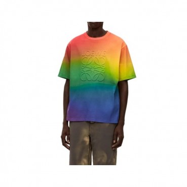 로에베 남/녀 이니셜 그린 반팔티 - Loewe Unisex Green Short sleeved T