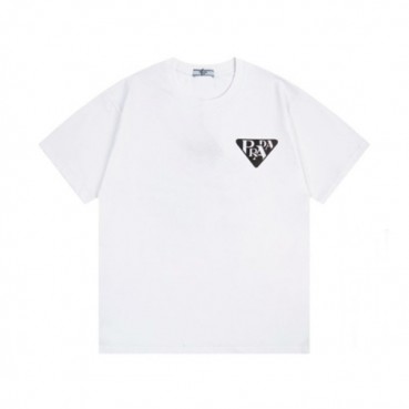 프라다 남성 화이트 반팔티 - Prada Mens White Tshirts 
