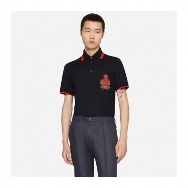 돌체앤가바나 남성 블랙 폴로 반팔티 - Dolce&Gabbana Mens Black Tshirts 