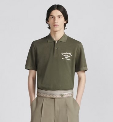 디올 남성 그린 폴로 반팔티 - Dior Mens Green Short sleeved Tshirts 