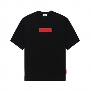 발렌시아가 남성 크루넥 블랙 반팔티 - Balenciaga Mens Black Short sleeved T