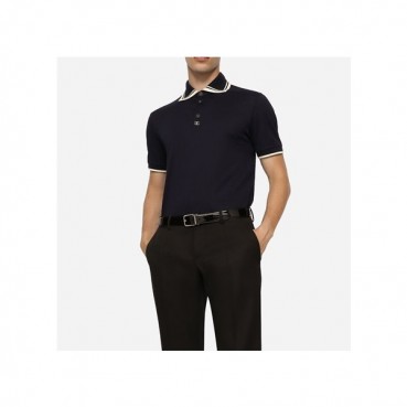 돌체앤가바나 남성 블랙 폴로 반팔티 - Dolce&Gabbana Mens Black Tshirts 