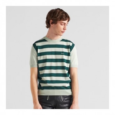 프라다 남성 블루 크루넥 반팔티 - Prada Mens Blue Short sleeved Tshirts 