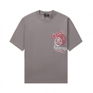 구찌 남성 그레이 크루넥 반팔티 - Gucci Mens Gray Short sleeved T