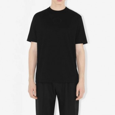 버버리 남성 블랙 크루넥 반팔티 - Burberry Mens Black Tshirts 