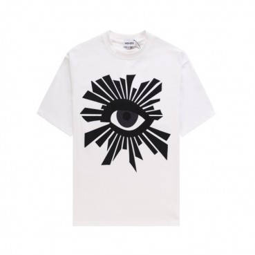 겐조 남/녀 화이트 크루넥 반팔티 - Kenzo Unisex White Tshirts 