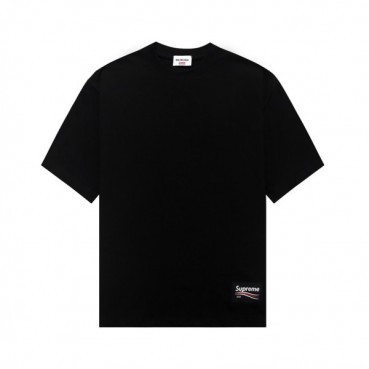 발렌시아가 남성 크루넥 블랙 반팔티 - Balenciaga Mens Black Short sleeved T