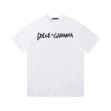 돌체앤가바나 남성 화이트 반팔티 - Dolce&Gabbana Mens White Tshirts 
