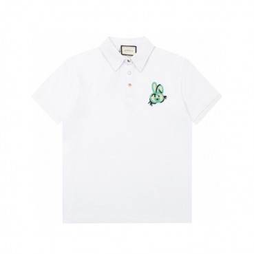구찌 남성 화이트 폴로 반팔티 - Gucci Mens White Short sleeved T
