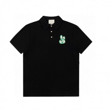 구찌 남성 블랙 폴로 반팔티 - Gucci Mens Black Short sleeved T