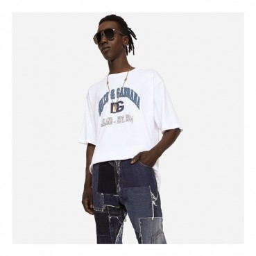 돌체앤가바나 남성 화이트 반팔티 - Dolce&Gabbana Mens White Tshirts 