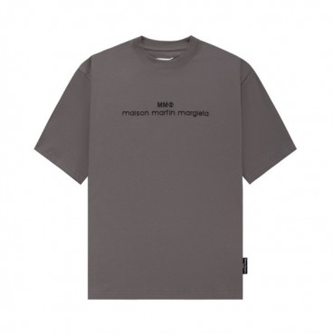 메종마르지엘라 남/녀 크루넥 그레이 반팔티 - Maison Margiela Unisex Gray Tshirts 