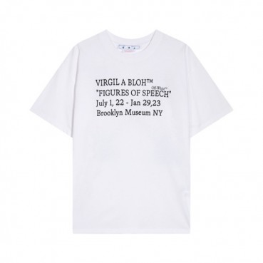 오프화이트 남성 모던 화이트 반팔티 - Off white Mens White Short sleeved Tshirts 