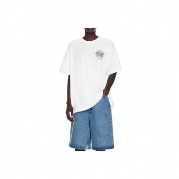 오프화이트 남성 모던 화이트 반팔티 - Off white Mens White Short sleeved Tshirts 