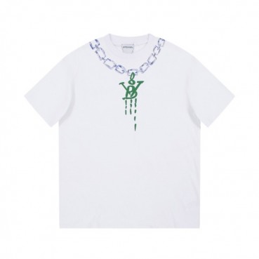 보테가베네타 남성 크루넥 화이트 반팔티 - Bottega veneta Mens White Tshirts 