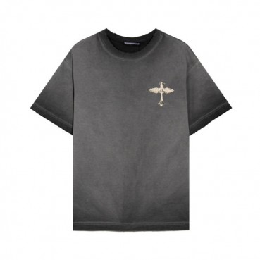 크롬하츠 남성 그레이 크루넥 반팔티 - Chrom Hearts Mens Gray Short sleeved T