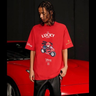 지방시 남성 크루넥 레드 반팔티 - Givenchy Mens Red Short Sleeved Tshirts 