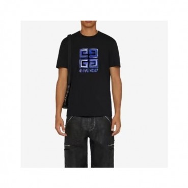 지방시 남성 크루넥 블랙 반팔티 - Givenchy Mens Black Short Sleeved Tshirts 