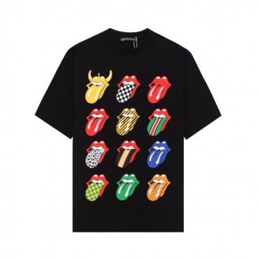 크롬하츠 남성 블랙 크루넥 반팔티 - Chrom Hearts Mens Black Short sleeved T