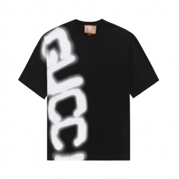 구찌 남/녀 블랙 크루넥 반팔티 - Gucci Unisex Black Short sleeved T