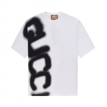 구찌 남/녀 화이트 크루넥 반팔티 - Gucci Unisex White Short sleeved T