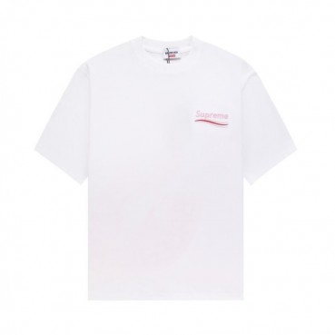 발렌시아가 남성 크루넥 화이트 반팔티 - Balenciaga Mens White Short sleeved T