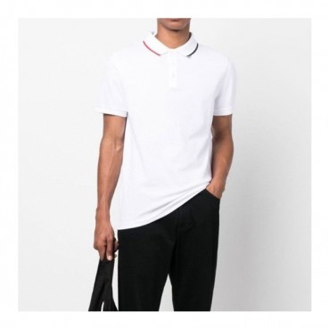 몽클레어 남성 화이트 폴로 반팔티 - Moncler Mens White Tshirts 