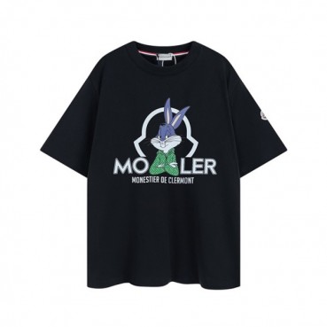 몽클레어 남성 블랙 크루넥 반팔티 - Moncler Mens Black Tshirts 