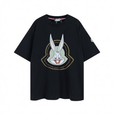 몽클레어 남성 블랙 크루넥 반팔티 - Moncler Mens Black Tshirts 