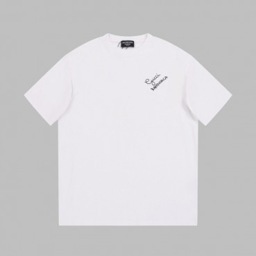 발렌시아가 남성 크루넥 화이트 반팔티 - Balenciaga Mens White Short sleeved T