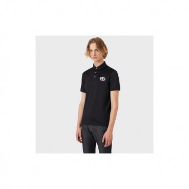 알마니 남성 블랙 폴로 반팔티 - Armani Mens Black Half sleeved Tshirts 