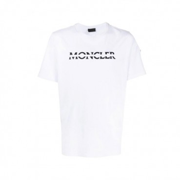 몽클레어 남성 화이트 크루넥 반팔티 - Moncler Mens White Tshirts 