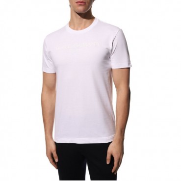 돌체앤가바나 남성 화이트 반팔티 - Dolce&Gabbana Mens White Tshirts 
