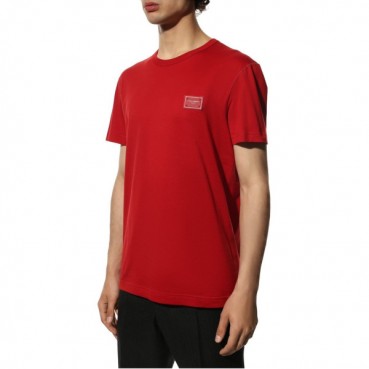 돌체앤가바나 남성 레드 반팔티 - Dolce&Gabbana Mens Red Tshirts 