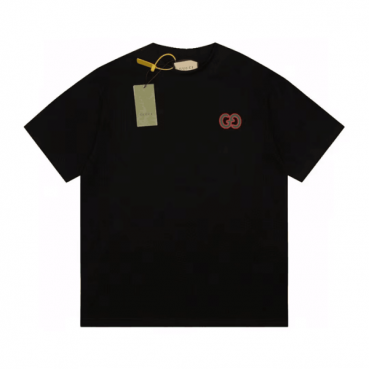구찌 남/녀 블랙 크루넥 반팔티 - Gucci Unisex Black Short sleeved T