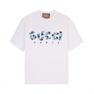 구찌 남/녀 화이트 크루넥 반팔티 - Gucci Unisex White Short sleeved T