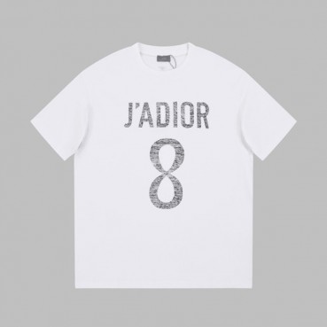 디올 남성 화이트 크루넥 반팔티 - Dior Mens White Tshirts 