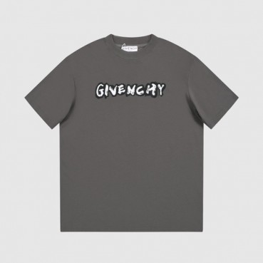 지방시 남성 크루넥 그레이 반팔티 - Givenchy Mens Gray Short Sleeved Tshirts 