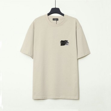 발렌시아가 남/녀 크루넥 베이지 반팔티 - Balenciaga Unisex Beige Short sleeved T