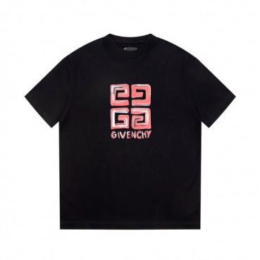 지방시 남성 크루넥 블랙 반팔티 - Givenchy Mens Black Short Sleeved Tshirts 