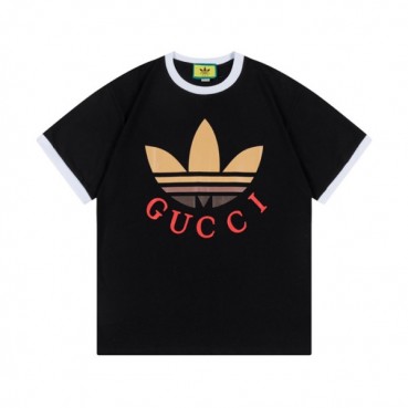 구찌 남/녀 블랙 크루넥 반팔티 - Gucci Unisex Black Short sleeved T