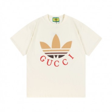 구찌 남/녀 아이보리 크루넥 반팔티 - Gucci Unisex Ivory Short sleeved T
